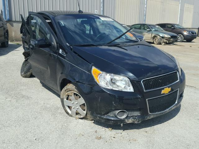 KL1TD6DE5BB237916 - 2011 CHEVROLET AVEO LS BLACK photo 1