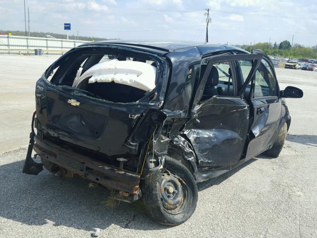 KL1TD6DE5BB237916 - 2011 CHEVROLET AVEO LS BLACK photo 4