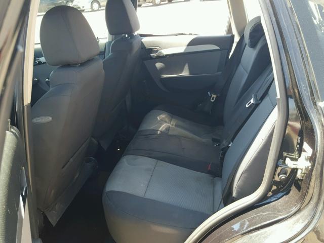 KL1TD6DE5BB237916 - 2011 CHEVROLET AVEO LS BLACK photo 6