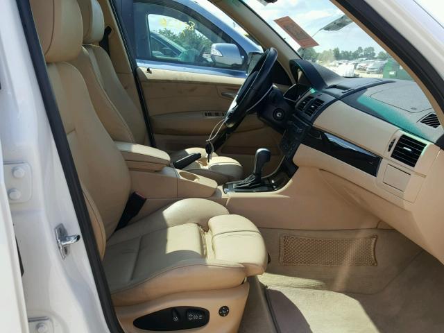 WBXPC93408WJ04170 - 2008 BMW X3 3.0SI WHITE photo 5