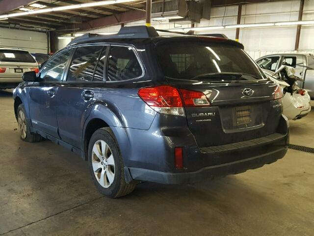 4S4BRCKC1C3262373 - 2012 SUBARU OUTBACK GRAY photo 3