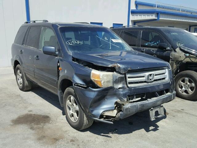 5FNYF18556B000545 - 2006 HONDA PILOT BLUE photo 1