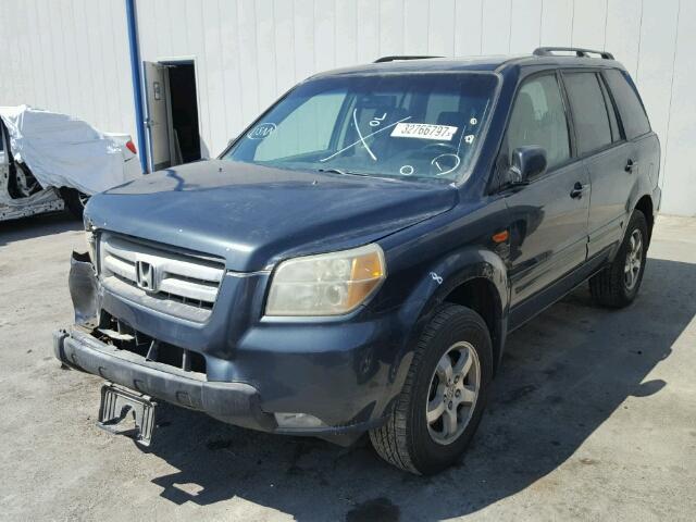 5FNYF18556B000545 - 2006 HONDA PILOT BLUE photo 2