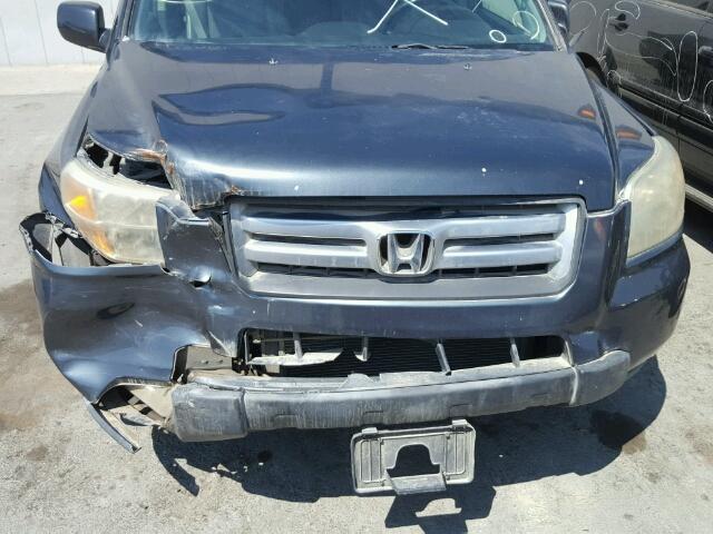 5FNYF18556B000545 - 2006 HONDA PILOT BLUE photo 9