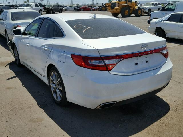 KMHFG4JG8GA519807 - 2016 HYUNDAI AZERA WHITE photo 3