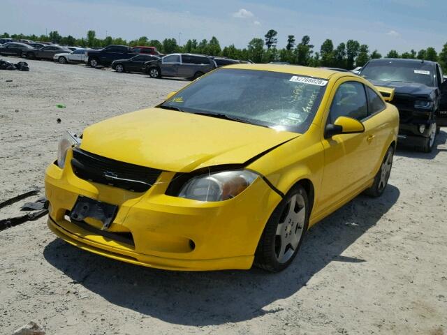 1G1AP14P357613492 - 2005 CHEVROLET COBALT SS YELLOW photo 2