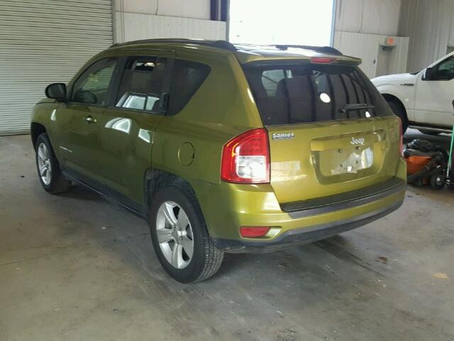 1C4NJCBB0CD589888 - 2012 JEEP COMPASS SP GREEN photo 3