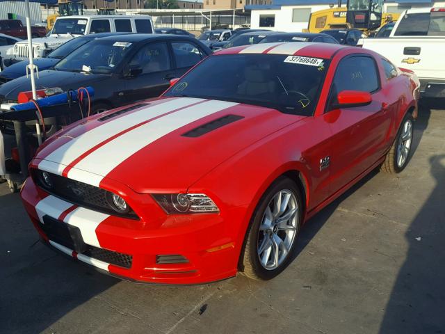 1ZVBP8CF0E5222676 - 2014 FORD MUSTANG GT RED photo 2