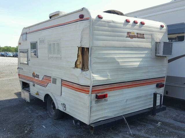 1LC2S1F18BD167166 - 1981 SUNL CAMPER TRL WHITE photo 3
