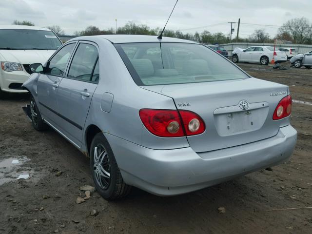 1NXBR32E75Z498430 - 2005 TOYOTA COROLLA CE SILVER photo 3