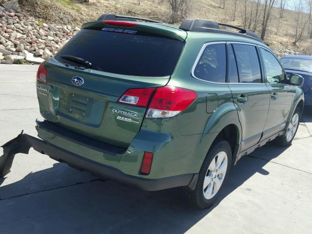 4S4BRBCCXB3344982 - 2011 SUBARU OUTBACK 2. GREEN photo 4