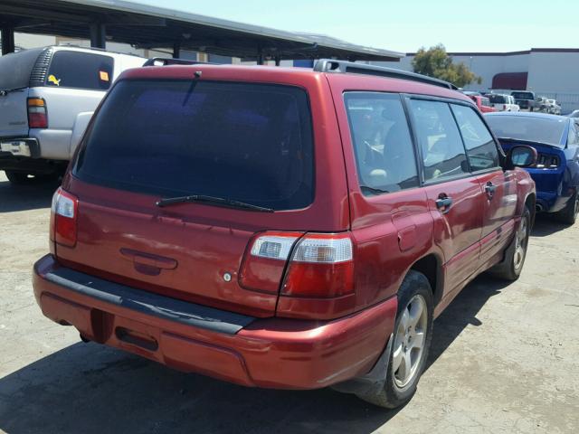JF1SF65692H714274 - 2002 SUBARU FORESTER S წითელი ფოტო 4