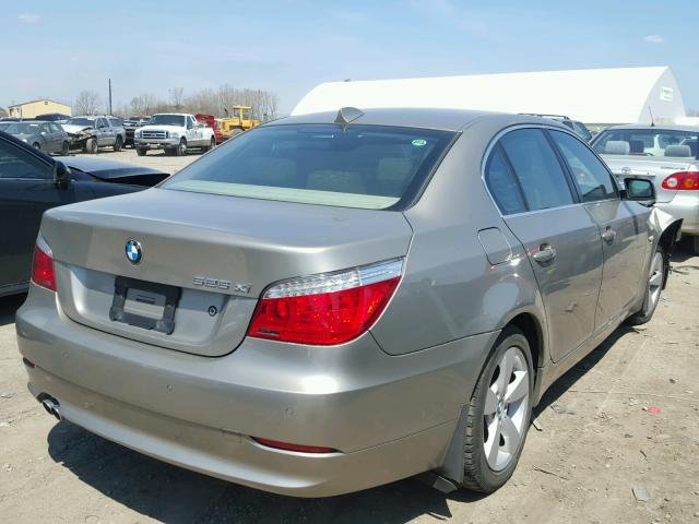 WBANV13548C150494 - 2008 BMW 528 XI CREAM photo 4