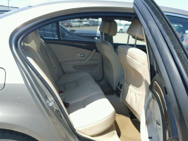 WBANV13548C150494 - 2008 BMW 528 XI CREAM photo 6