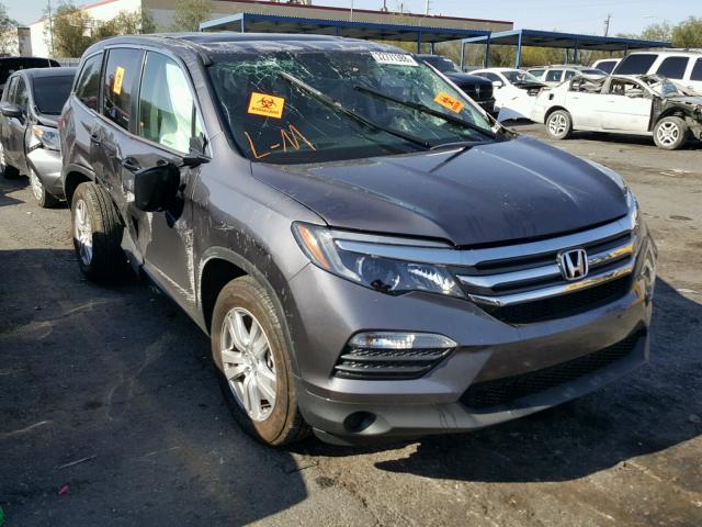 5FNYF5H14HB041269 - 2017 HONDA PILOT LX CHARCOAL photo 1