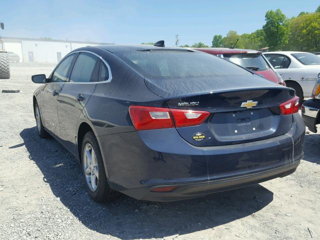 1G1ZB5ST1JF169215 - 2018 CHEVROLET MALIBU LS BLUE photo 3