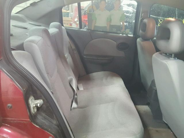 1G8AJ55F26Z147088 - 2006 SATURN ION LEVEL RED photo 6