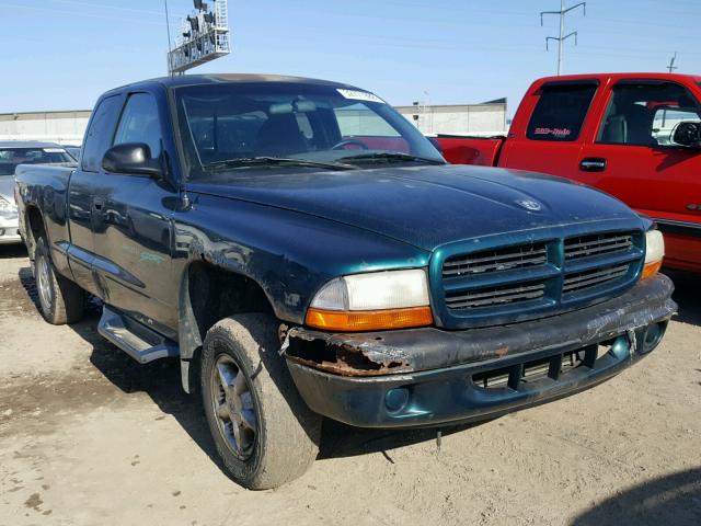 1B7GG23X6VS210547 - 1997 DODGE DAKOTA GREEN photo 1