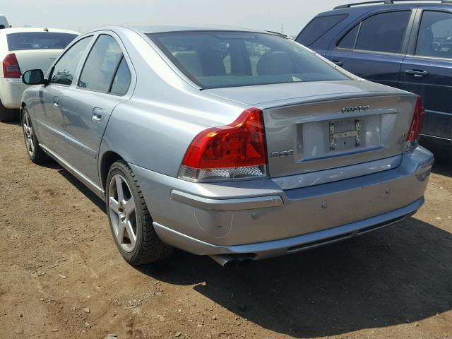 YV1RH527272629470 - 2007 VOLVO S60 R SILVER photo 3