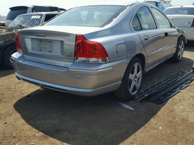 YV1RH527272629470 - 2007 VOLVO S60 R SILVER photo 4