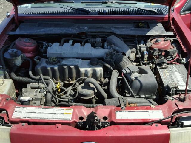 1FAPP36X0NK102626 - 1992 FORD TEMPO GL RED photo 7