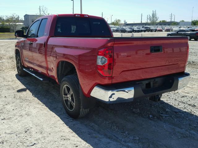 5TFRY5F19FX175697 - 2015 TOYOTA TUNDRA DOU RED photo 3