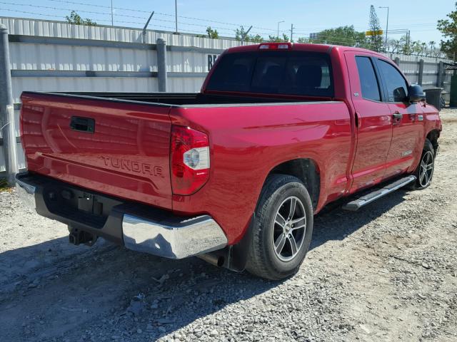 5TFRY5F19FX175697 - 2015 TOYOTA TUNDRA DOU RED photo 4