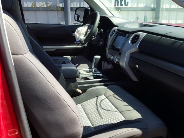 5TFRY5F19FX175697 - 2015 TOYOTA TUNDRA DOU RED photo 5