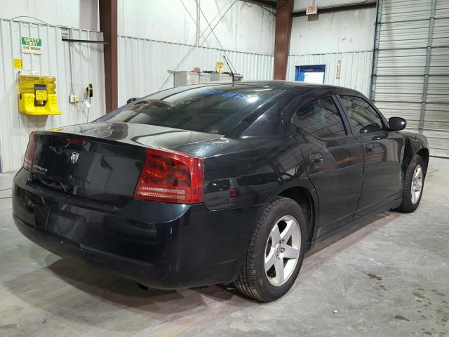 2B3KA43G68H265598 - 2008 DODGE CHARGER BLACK photo 4