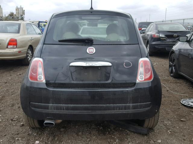 3C3CFFAR9CT349049 - 2012 FIAT 500 POP BLACK photo 9