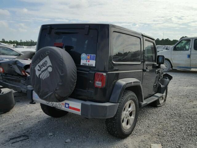 1C4AJWBG3EL180904 - 2014 JEEP WRANGLER S BLACK photo 4