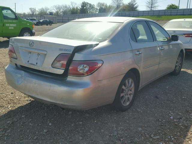 JTHBA30G545037735 - 2004 LEXUS ES 330 SILVER photo 4