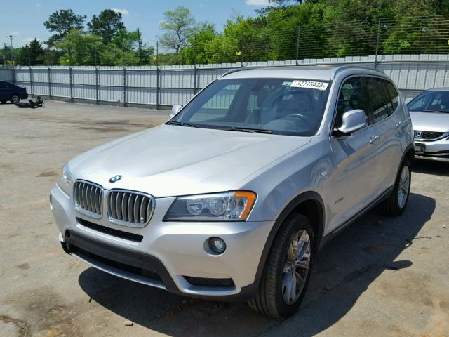 5UXWX9C53D0A26326 - 2013 BMW X3 XDRIVE2 GRAY photo 2