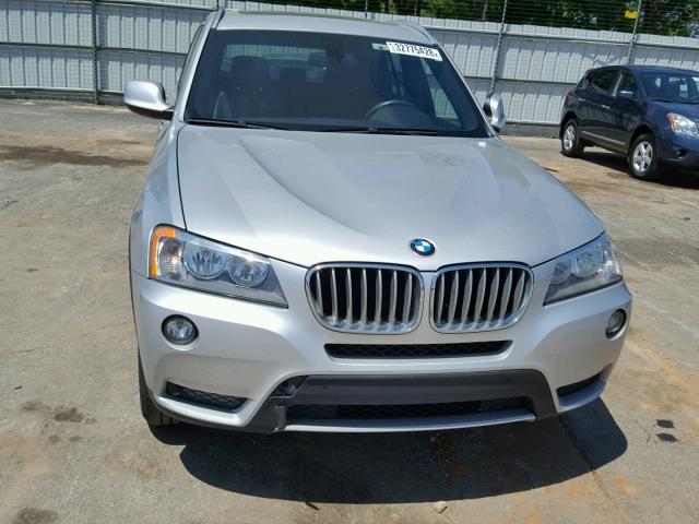 5UXWX9C53D0A26326 - 2013 BMW X3 XDRIVE2 GRAY photo 9