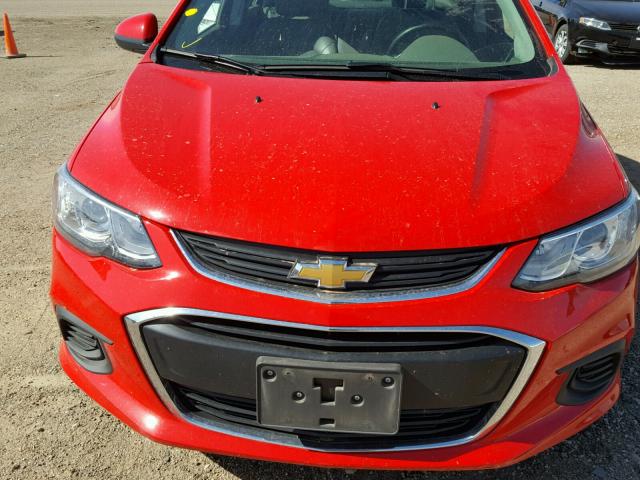 1G1JF5SB4H4100890 - 2017 CHEVROLET SONIC PREM RED photo 10