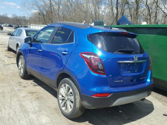 KL4CJASB9JB507560 - 2018 BUICK ENCORE PRE BLUE photo 3