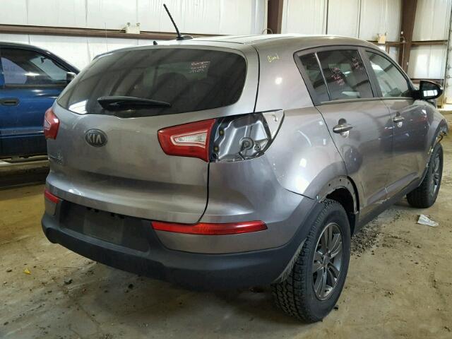 KNDPB3A20D7467197 - 2013 KIA SPORTAGE B GRAY photo 4