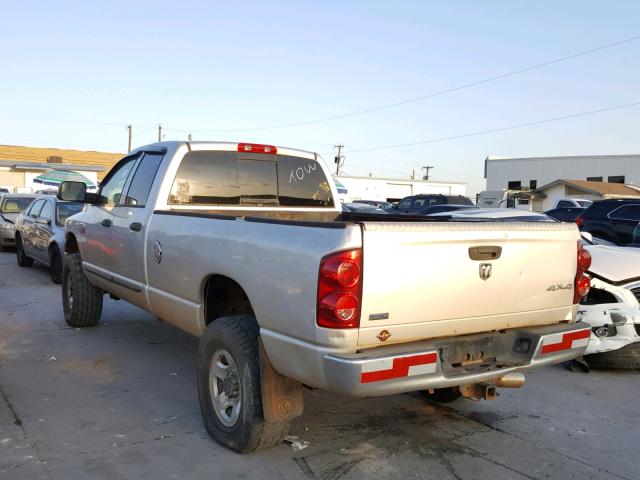 3D7KS28A18G133102 - 2008 DODGE RAM 2500 S SILVER photo 3