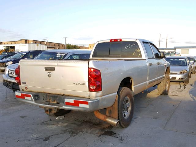 3D7KS28A18G133102 - 2008 DODGE RAM 2500 S SILVER photo 4
