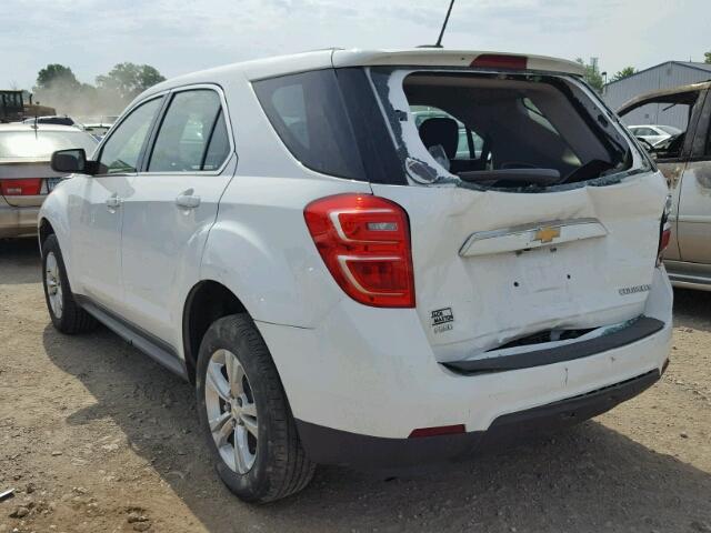 2GNFLEEK4G6223305 - 2016 CHEVROLET EQUINOX LS WHITE photo 3