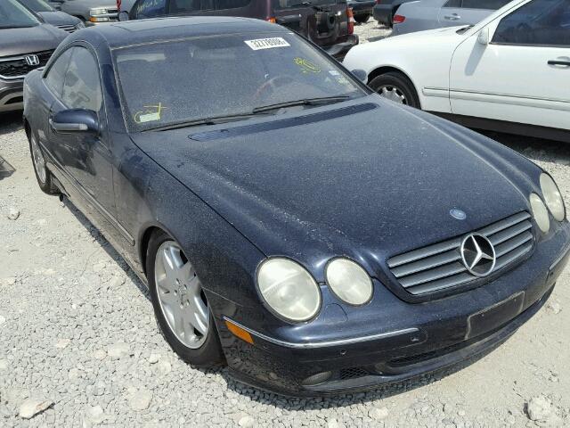 WDBPJ75J42A028630 - 2002 MERCEDES-BENZ CL 500 BLUE photo 1