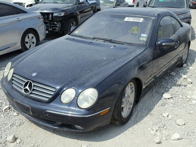 WDBPJ75J42A028630 - 2002 MERCEDES-BENZ CL 500 BLUE photo 2