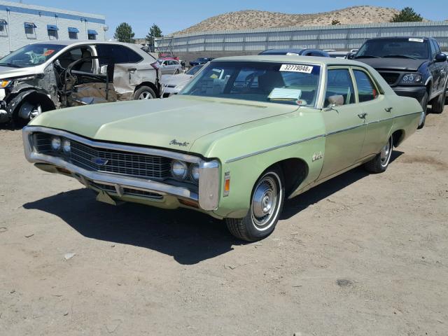 156699J289295 - 1969 CHEVROLET BELAIR GREEN photo 2