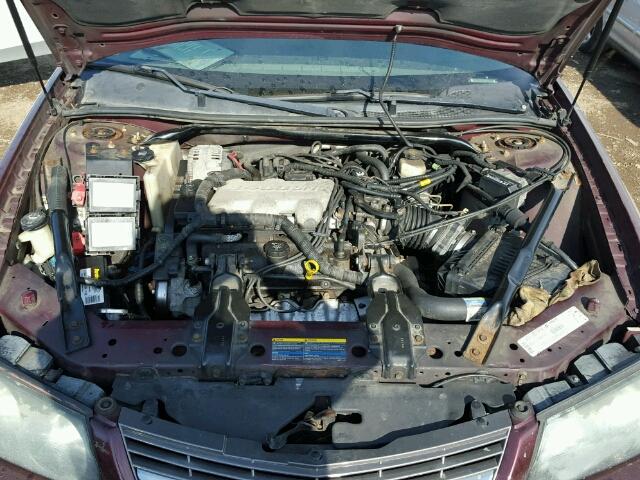 2G1WF52E539443181 - 2003 CHEVROLET IMPALA MAROON photo 7