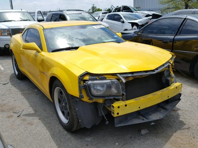 2G1FA1E36D9187278 - 2013 CHEVROLET CAMARO LS YELLOW photo 1