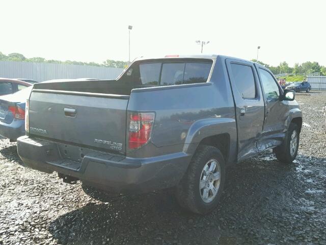 5FPYK1F4XCB460275 - 2012 HONDA RIDGELINE GRAY photo 4