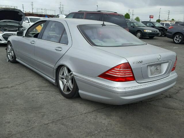 WDBNG75J36A471881 - 2006 MERCEDES-BENZ S 500 SILVER photo 3