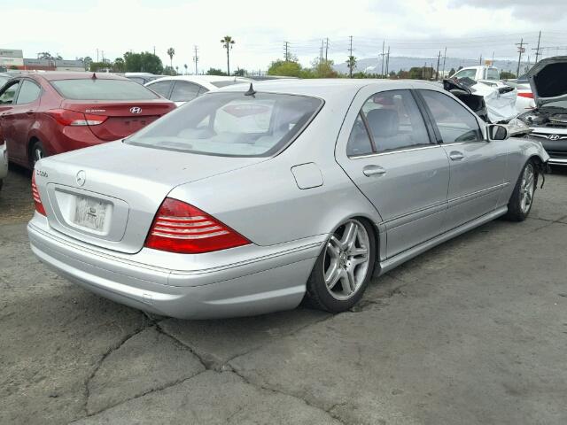WDBNG75J36A471881 - 2006 MERCEDES-BENZ S 500 SILVER photo 4
