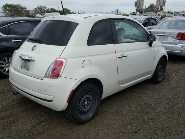 3C3CFFARXCT385655 - 2012 FIAT 500 POP WHITE photo 4