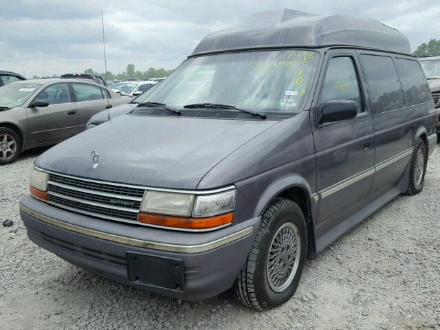 1P4GH54R7NX313912 - 1992 PLYMOUTH GRAND VOYA GRAY photo 2